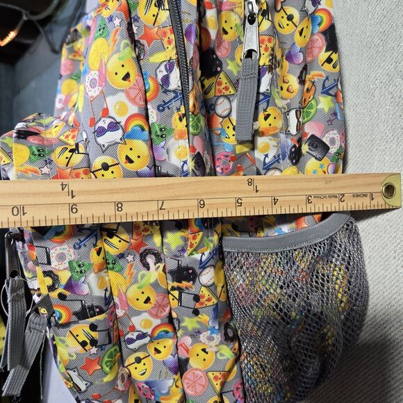 Jansport Trans Emoji Backpack School Multi Emoticon Laptop - Picture 9 of 11